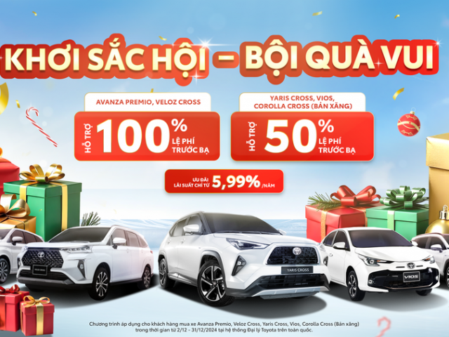 Toyota Việt Nam ưu đãi lên tới 66 triệu đồng cho khách mua xe trong tháng 12