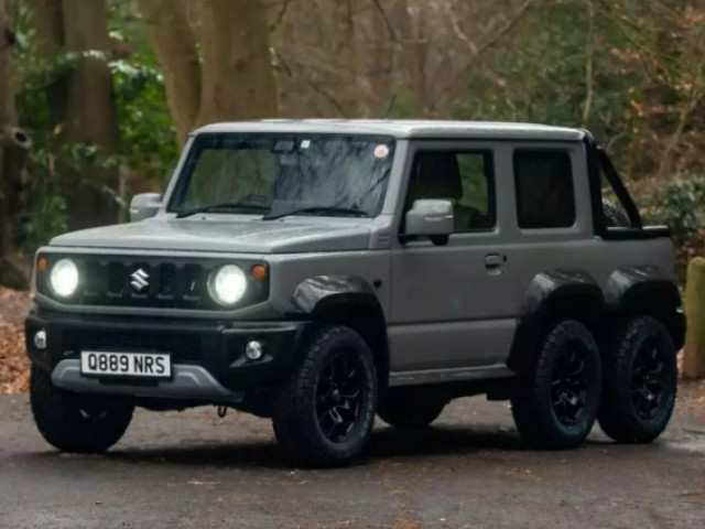 Suzuki Jimny độ 6 bánh ngầu như Mercedes-Benz G 63 AMG 6x6