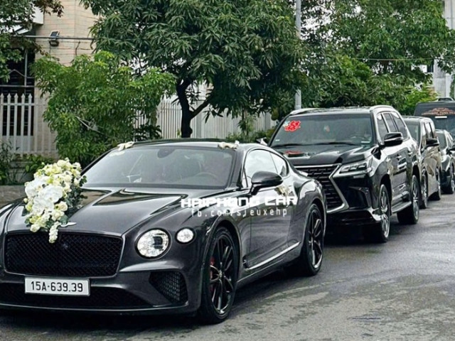 Bentley Continental GT V8 gây sốt khi xuất hiện trong đám cưới tại Hải Phòng