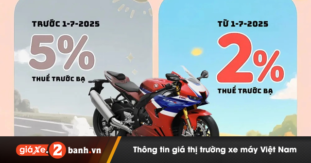 Lệ phí trước bạ xe máy mới từ ngày 1/7/2025