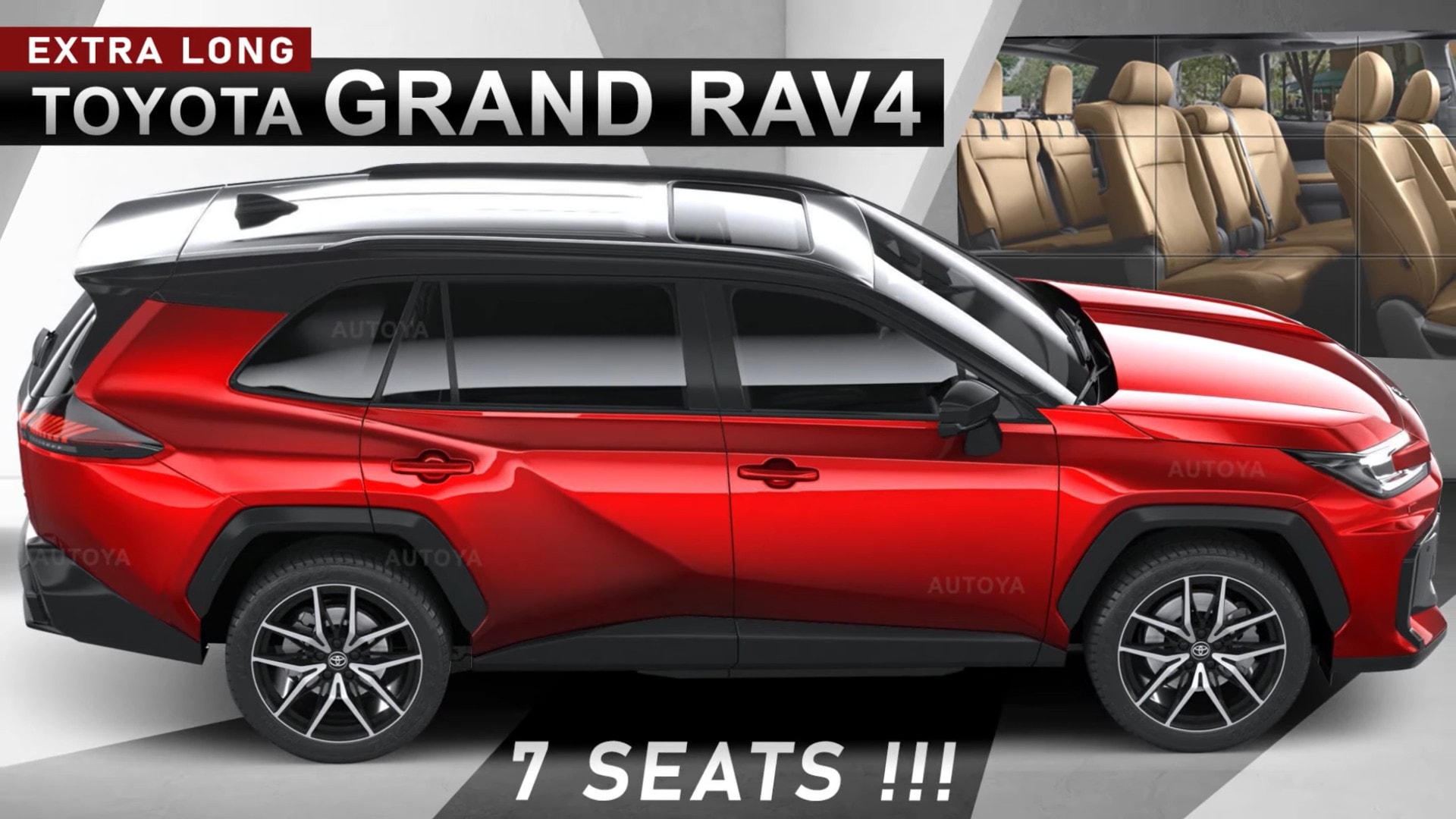 Đây có thể là thiết kế của Toyota RAV4 phiên bản 7 chỗ