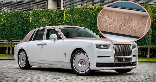 ‘Con nhà người ta’ tặng bố Rolls-Royce Phantom độc bản thêu ren thủ công 230.000 mũi, đổi màu, lấp lánh theo ánh sáng