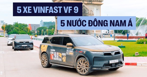 5 chiếc VinFast VF 9 xuyên 5 nước Đông Nam Á: ‘Khởi đầu dù vỡ lốp, vướng thủ tục nhưng không nản lòng’
