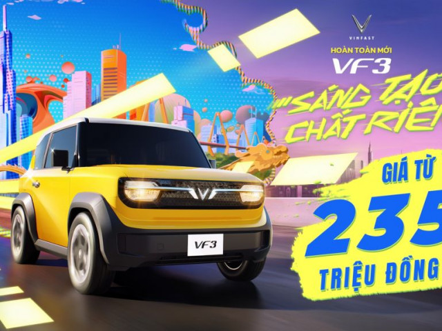 VinFast VF 3 chính thức chốt giá từ 240 triệu đồng: Khách đặt hàng sớm giá chỉ còn 235 triệu đồng