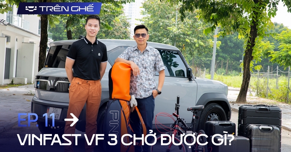 [Trên Ghế 11] Nhồi bộ golf, 4 vali, xe đạp gấp và nhiều người lớn vào VinFast VF 3 và kết quả…