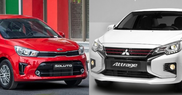 Nên chọn KIA Soluto hay Mitsubishi Attrage?