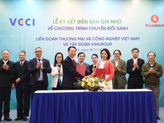 VCCI và Vingroup hợp tác toàn diện thúc đẩy chuyển đổi xanh