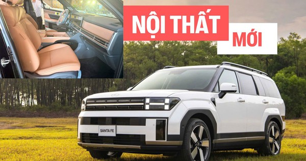 Hyundai Santa Fe làm mới nội thất tại Việt Nam: Không chỉ đổi màu da mà còn nhiều chi tiết khác