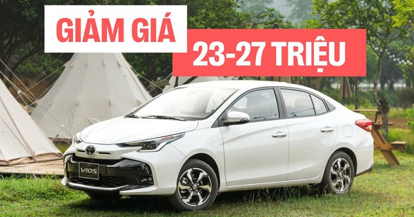 Toyota Vios giảm giá gần 30 triệu đồng, giá thực tế thấp hơn cả Grand i10