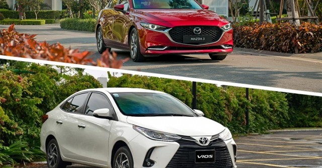So sánh Mazda 3 và Toyota Vios: Sedan nào phù hợp trong tầm giá 600 triệu đồng?
