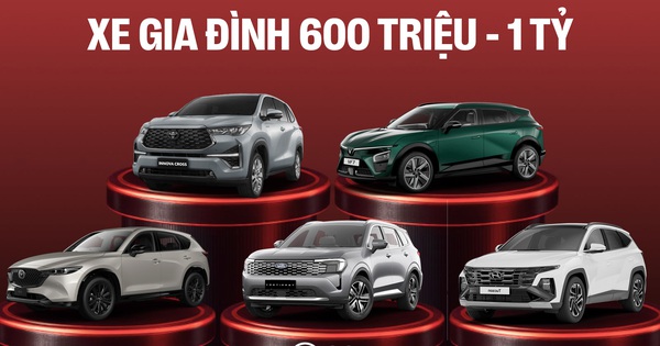 Xe Gia đình của năm, hạng 600 triệu - 1 tỷ: ‘Chọn CX-5, Tucson, Territory, VF 7 và Innova Cross’
