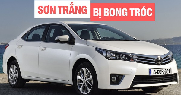 Toyota bị kiện vì màu sơn trắng bong tróc dưới trời nắng