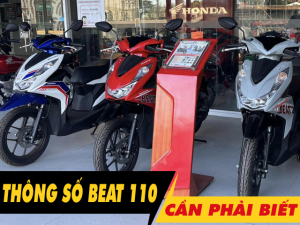 6 thông số xe Honda Beat 110 2025 cần phải biết trước khi mua xe