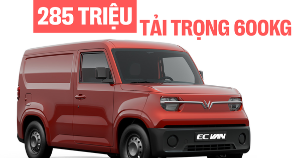 VinFast EC Van ra mắt Việt Nam: Giá từ 285 triệu đồng, động cơ ngang VF 3, chạy 150km/sạc, thùng hàng 2.600 lít, tải trọng trên 600kg