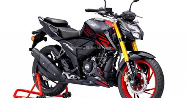TVS Apache RTR 200 4V 2025 trình làng: Giá ngang Air Blade 160, trang bị "full option"