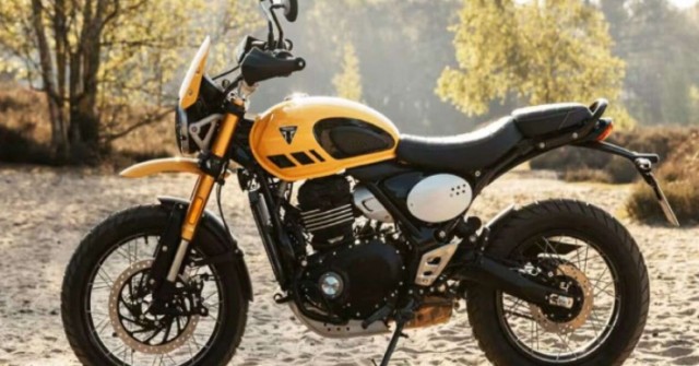 Tuyệt đẹp xế nổ Triumph Scrambler 400 XC vàng chanh, giá từ 89,6 triệu đồng