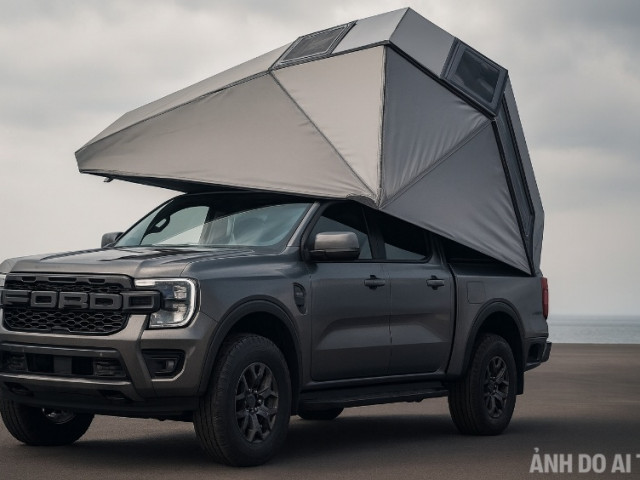 Ford biến bán tải điện thành “ngôi nhà di động” với hàng loạt tiện ích cắm trại