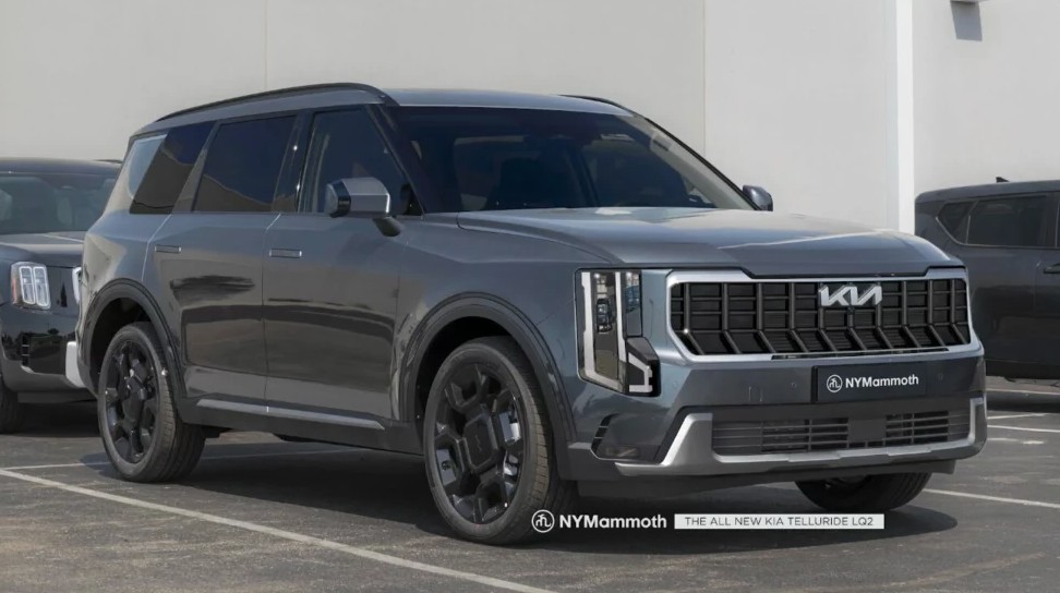 Ảnh phác họa thiết kế KIA Telluride đời mới: Vuông vức, hiện đại, đậm chất SUV Mỹ