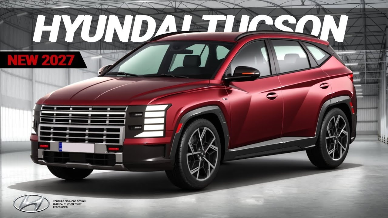 Ảnh phác họa Hyundai Tucson 2027: Ai còn nhận ra mẫu crossover quen thuộc?