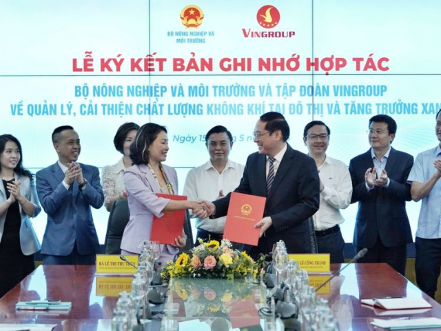 Vingroup hợp tác cùng Bộ Nông nghiệp và Môi trường quản lý, cải thiện chất lượng không khí đô thị