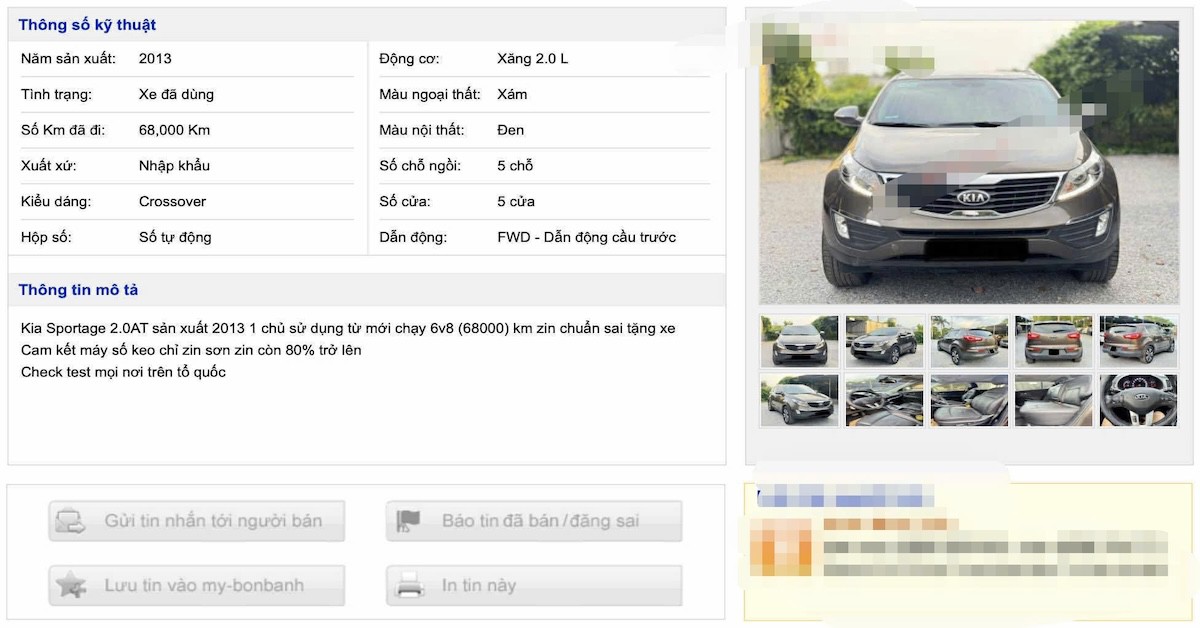 Kia Sportage 2.0 AT đời 2013 giá 392 triệu đồng đắt hay rẻ?