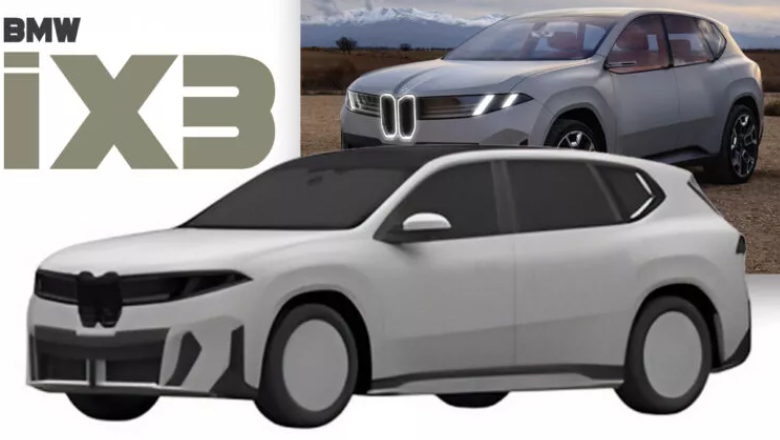 Rò rỉ bằng sáng chế của BMW iX3 Neue Klasse 2026