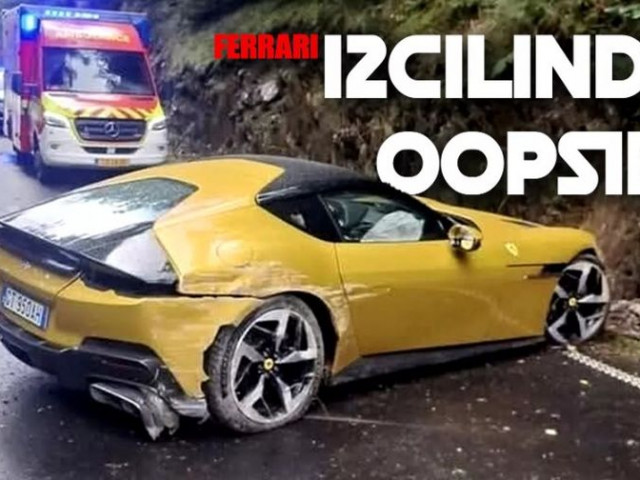 Siêu xe Ferrari 12Cilindri đầu tiên gặp tai nạn nghiêm trọng