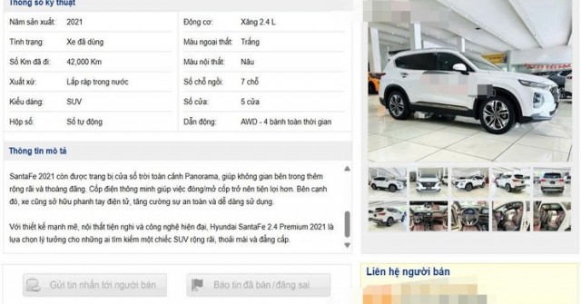 Hyundai Santa Fe cũ được rao đầy chợ mạng, giữ giá tốt