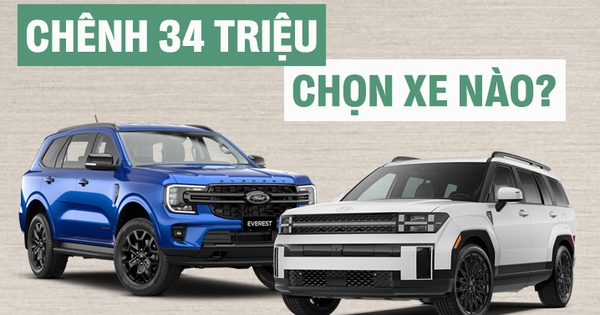 Chọn Santa Fe bản giữa hay thêm 34 triệu mua Everest Titanium 1 cầu: Bảng so sánh này giúp bạn dễ cân nhắc hơn