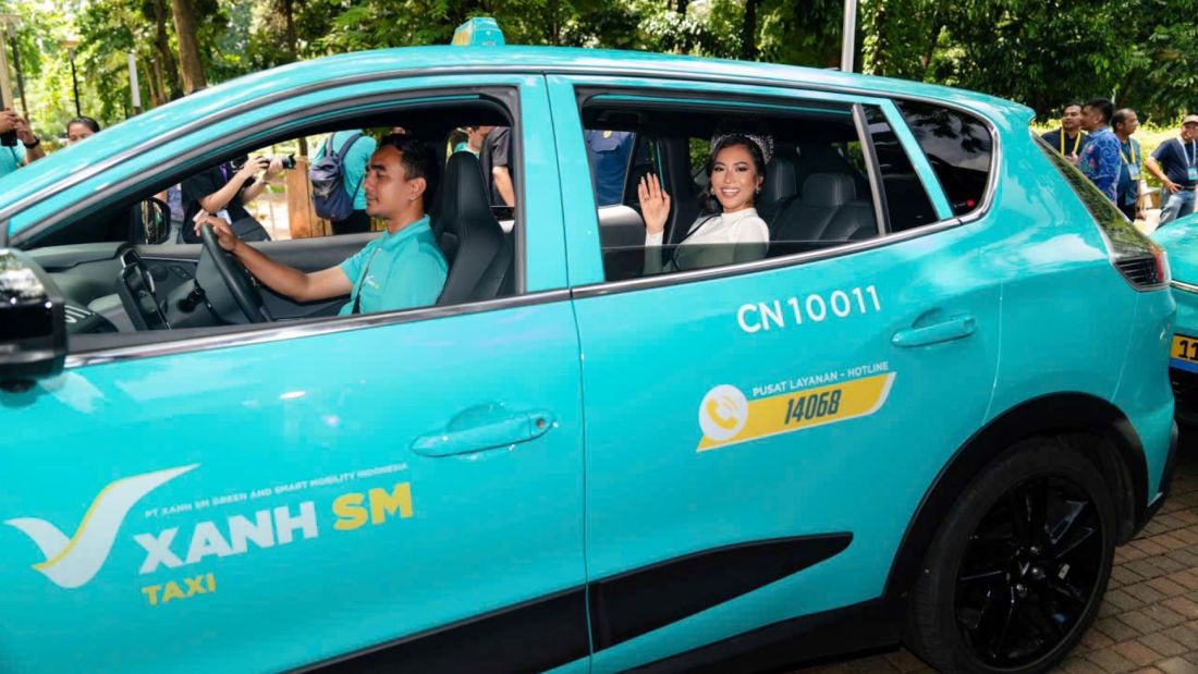 Xe điện của Taxi Xanh SM tiếp tục mở rộng ra thị trường quốc tế