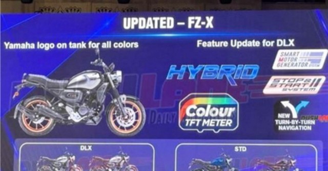 NÓNG: FZ-X Hybrid - chiếc mô tô động cơ lai điện đầu tiên của Yamaha xuất hiện