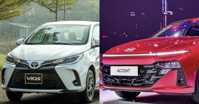 Hyundai Accent và Toyota Vios lọt top sedan hạng B hút khách nhất, giá từ 439 triệu đồng