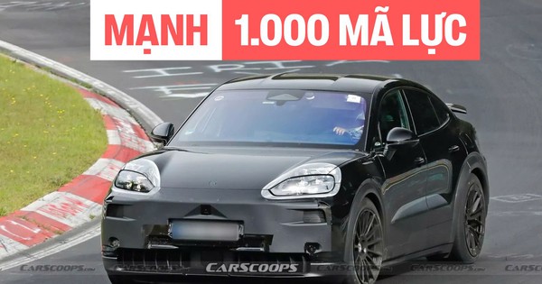 Lộ ảnh Porsche Cayenne EV: Có cánh gió cố định, động cơ điện mạnh hơn 1.000 mã lực