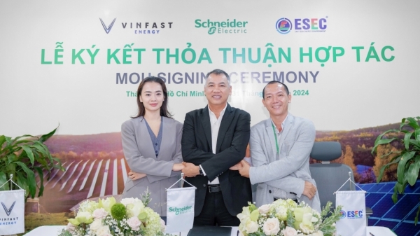 VinFast Energy hợp tác thúc đẩy quản lý năng lượng với Schneider Electric và ESEC