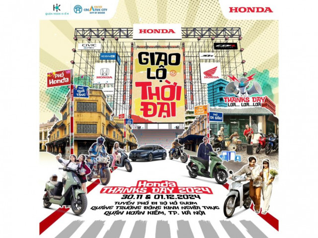 Honda Thanks Day 2024: Trải nghiệm Hành trình Honda trong dòng chảy văn hóa lịch sử Hà Nội