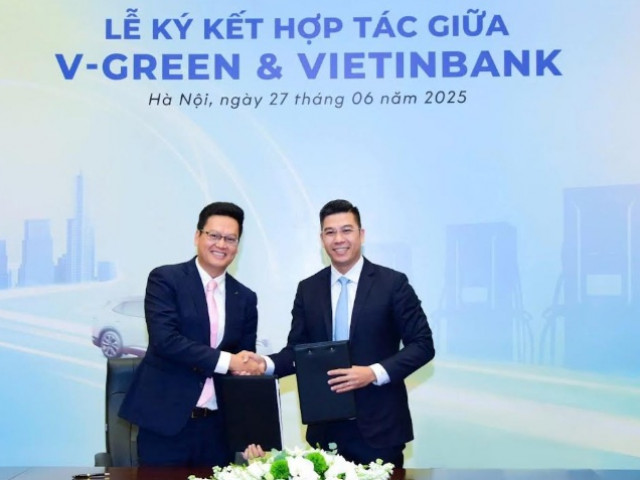 V-Green hợp tác cùng VietinBank phát triển hạ tầng trạm sạc