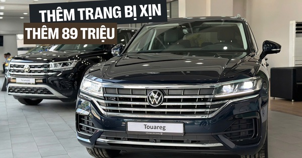 VW Touareg bản mới về đại lý: Giá 2,788 tỷ ngang GLC 300, có đèn ma trận, mâm to, treo khí nén