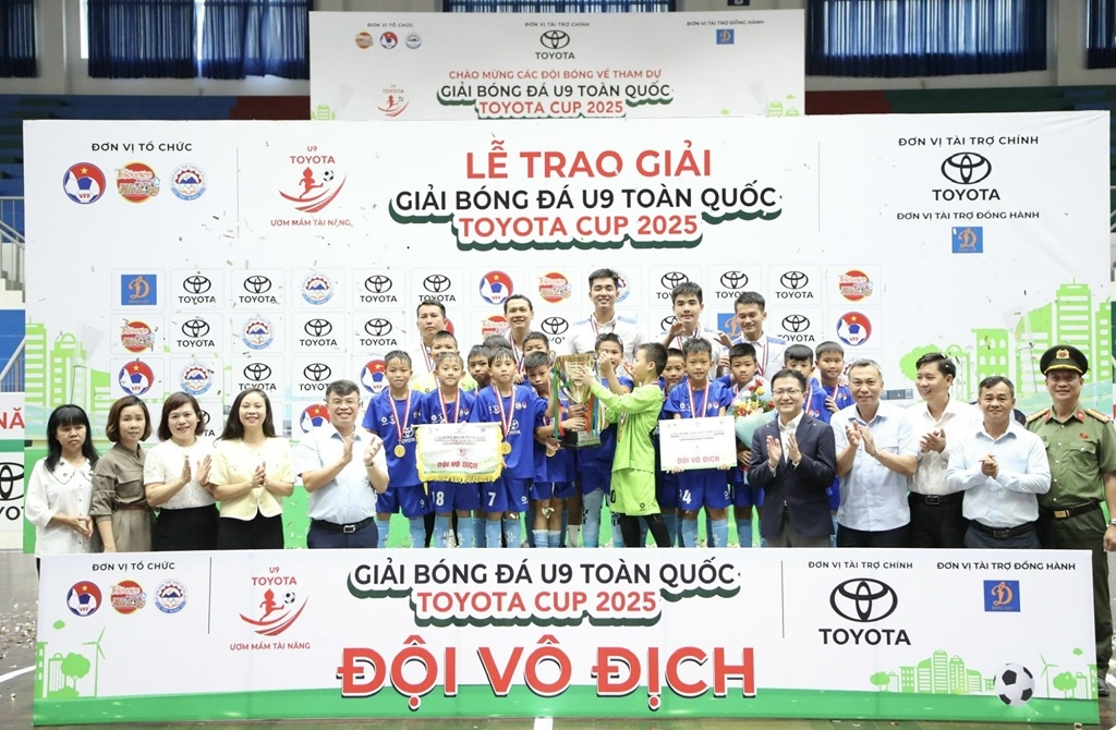 Bế mạc Giải Bóng đá U9 toàn quốc Toyota Cup 2025