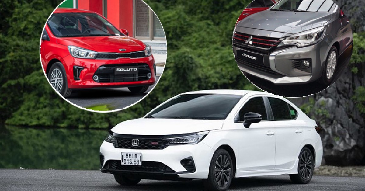 Top 3 sedan giá dưới 500 triệu: Honda City, Kia Soluto hay Mitsubishi Attrage?