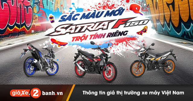 Giá xe Satria F150 mới nhất hôm nay tháng 6/2025 tại Việt Nam