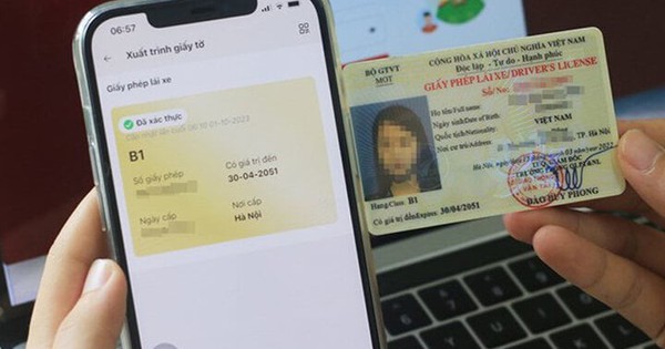 Người dân được xuất trình giấy phép lái xe qua VNeID từ 1/7