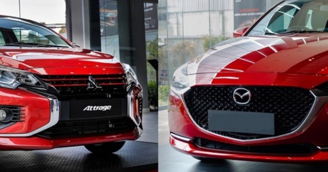 Mua sedan tầm giá 500 triệu chọn Mitsubishi Attrage hay Mazda2?