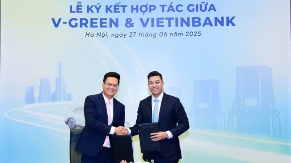V-Green và VietinBank hợp tác phát triển hạ tầng trạm sạc ô tô điện