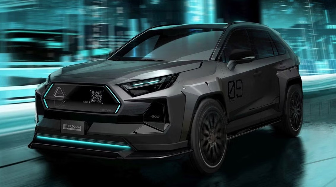 Toyota hé lộ mẫu RAV4 Dark Side Performance cực ngầu sắp trình làng