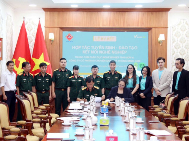 GSM hợp tác với trung tâm Thái Sơn tạo việc làm cho bộ đội xuất ngũ